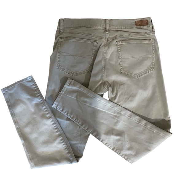 Vintage Polo Ralph Lauren Tompkins Skinny Jean tan - Picture 2 of 7